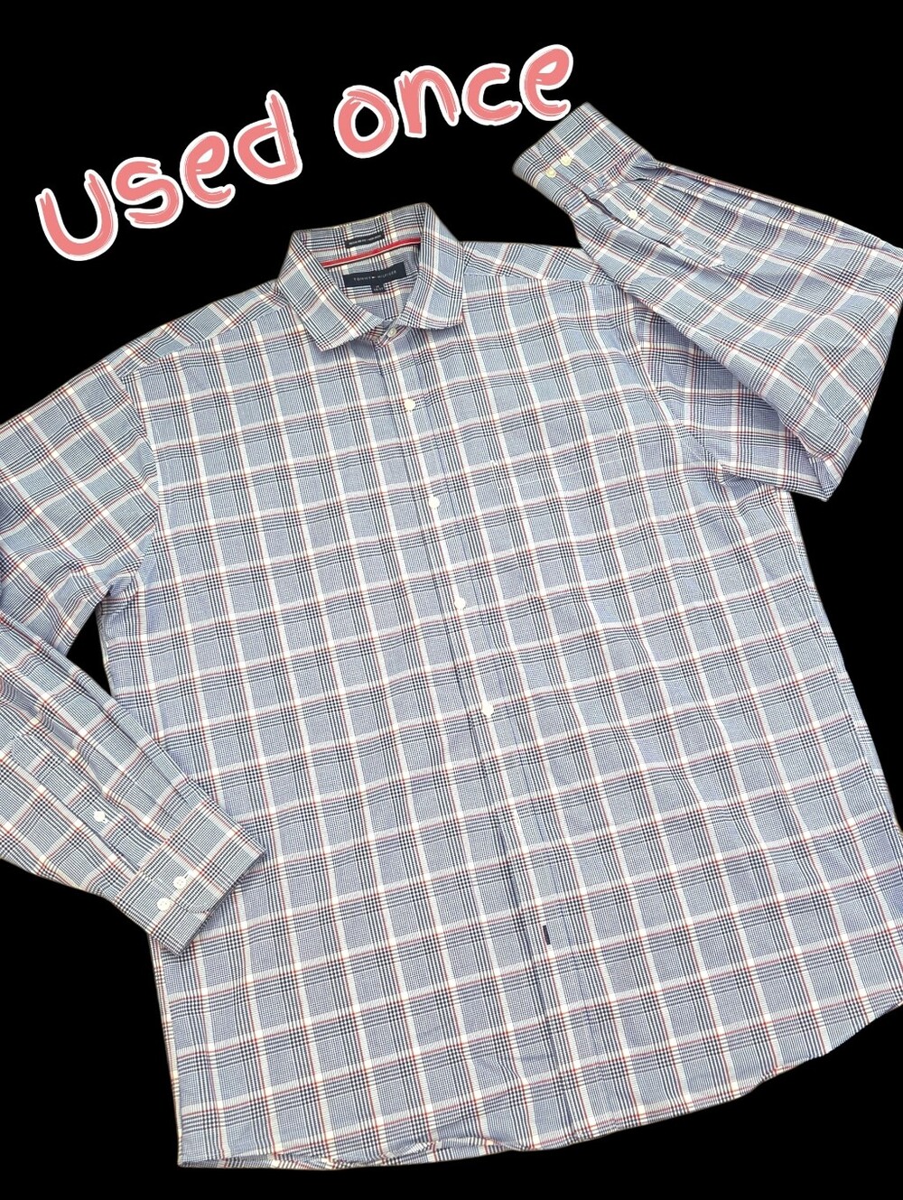 *1611 Tommy Hilfiger shirt Men neck 17 used once